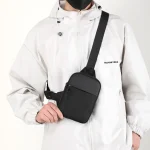 Herren Brusttasche – Kleine Canvas Schultertasche