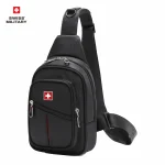 SWISS Herren Brusttasche – Wasserdichte Outdoor Crossbody Tasche