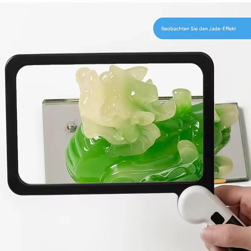 Beleuchtete Lupe 5X – 48 LED, Ideal zum Lesen für Senioren – Bild 5