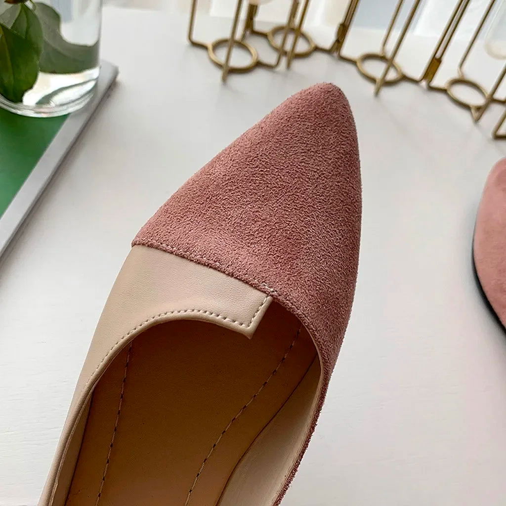 Zweifarbige Spitzen-Ballerinas Damen – Raffiniert – Bild 8