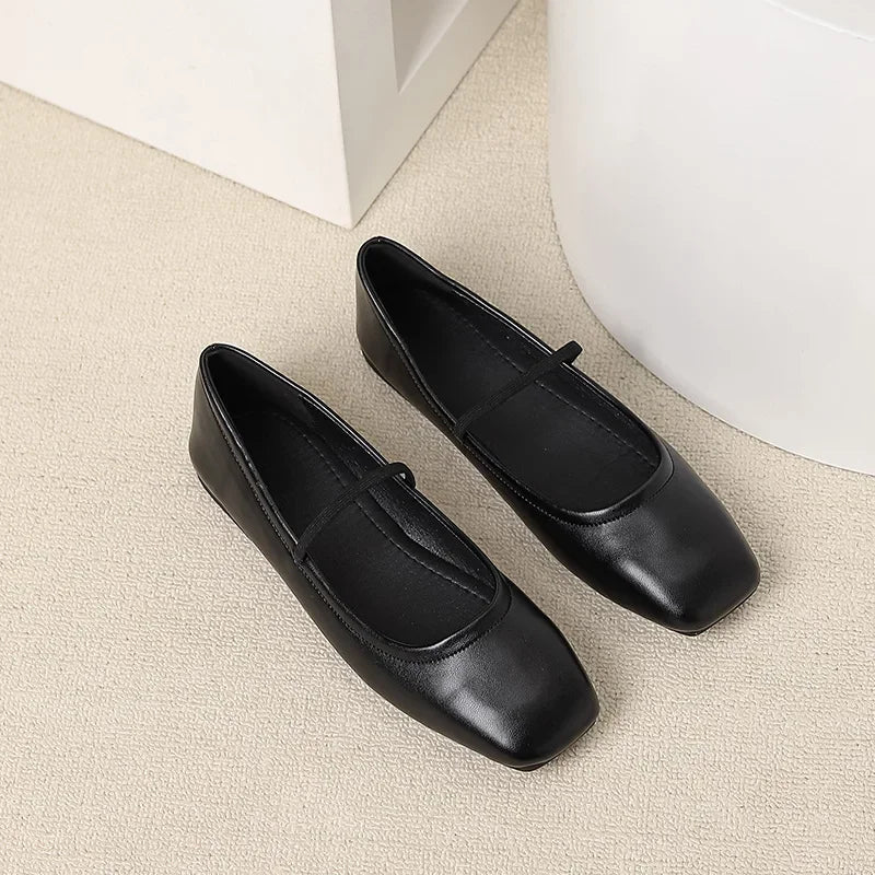 Metallic Ballerinas Eckige Spitze – Modern & Glänzend – Bild 5