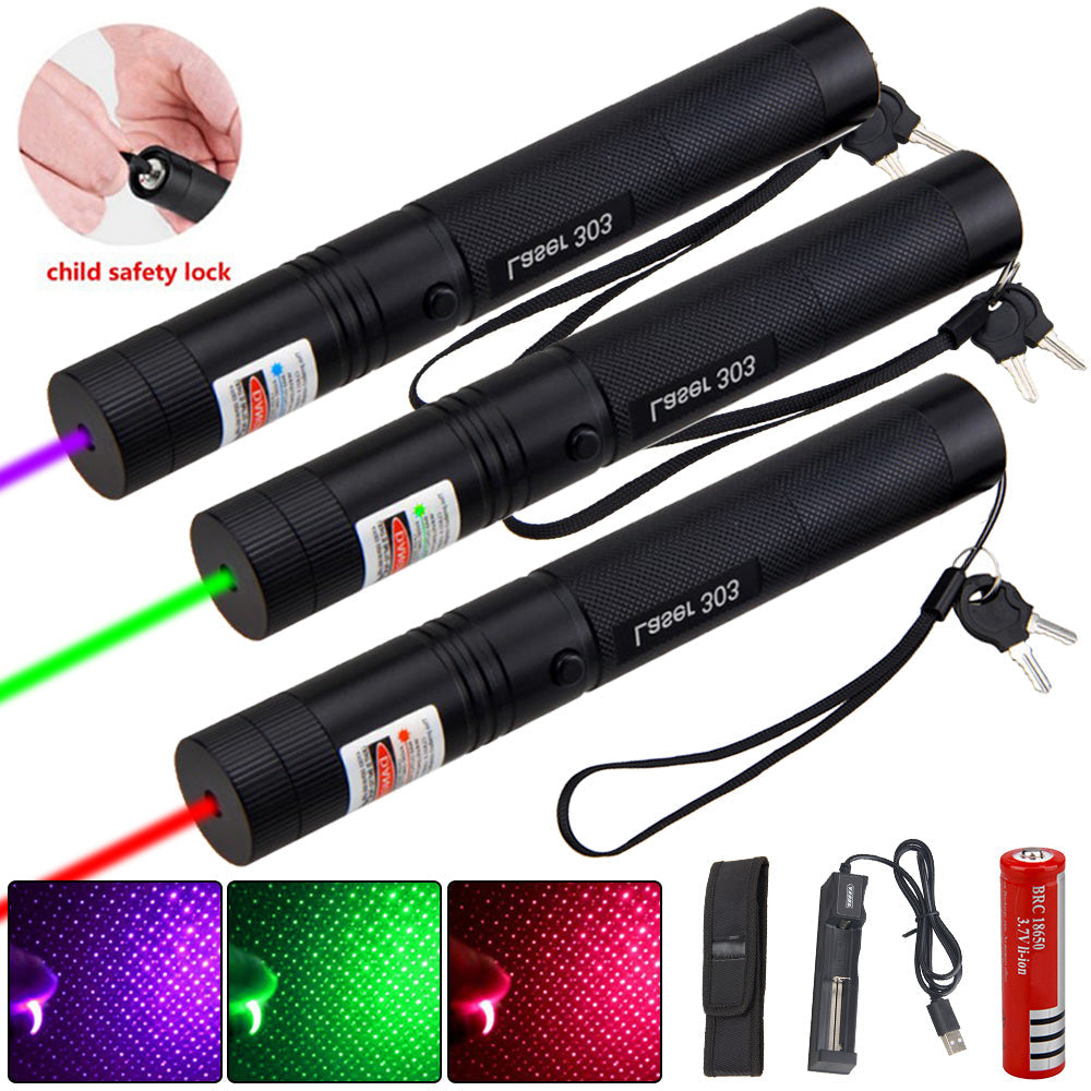 Laserpointer Grün Rot Violett | 10km Reichweite | USB-C – Bild 9