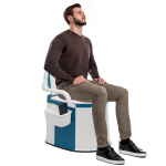 Mobile Campingtoilette 5 Gallonen mit Rückenlehne & Deckel