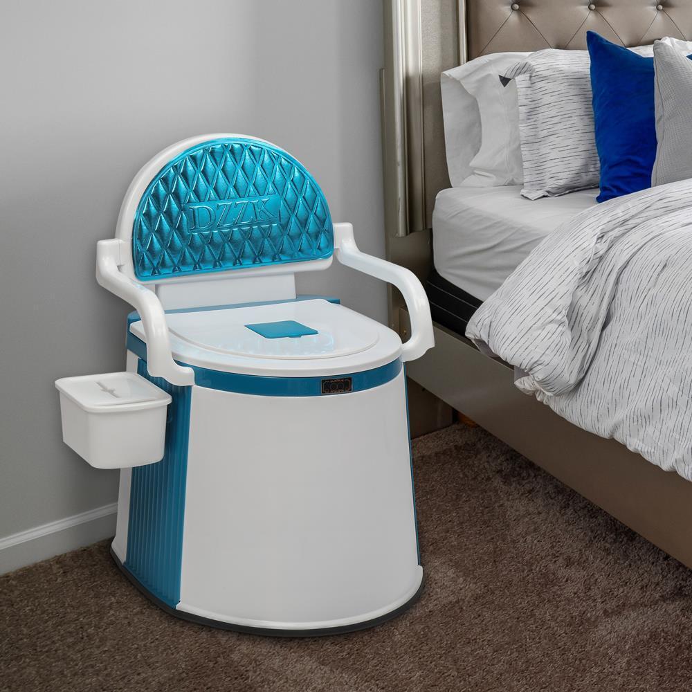 Mobile Campingtoilette 5 Gallonen mit Rückenlehne & Deckel – Bild 4