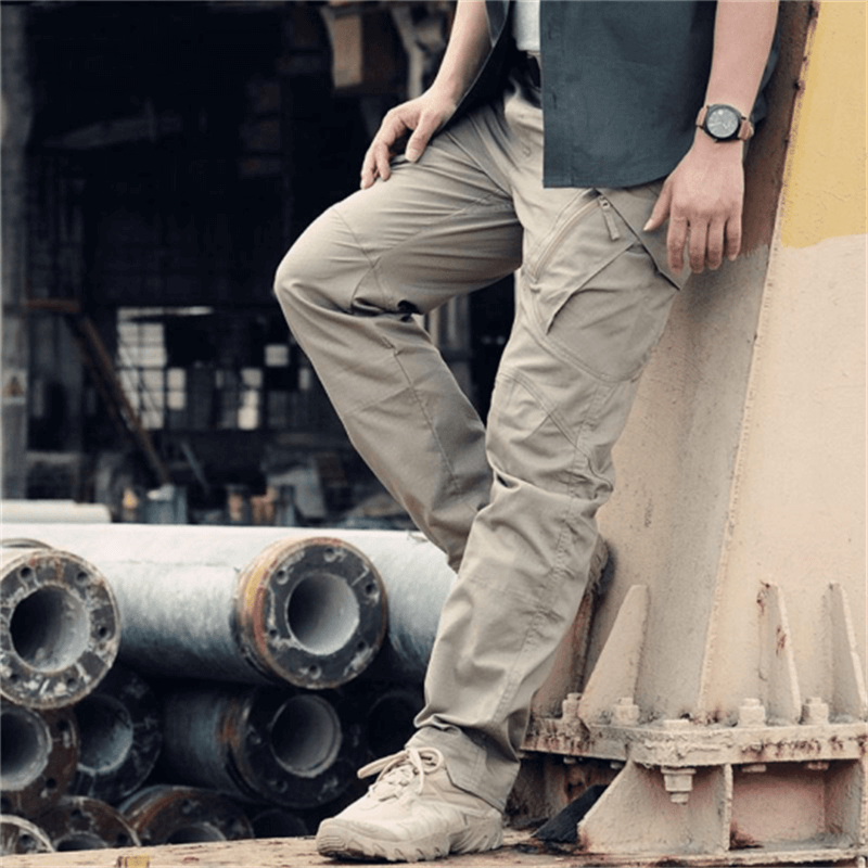 Robuste Herren Cargohose – Straight Fit Outdoorhose mit Taschen – Bild 6