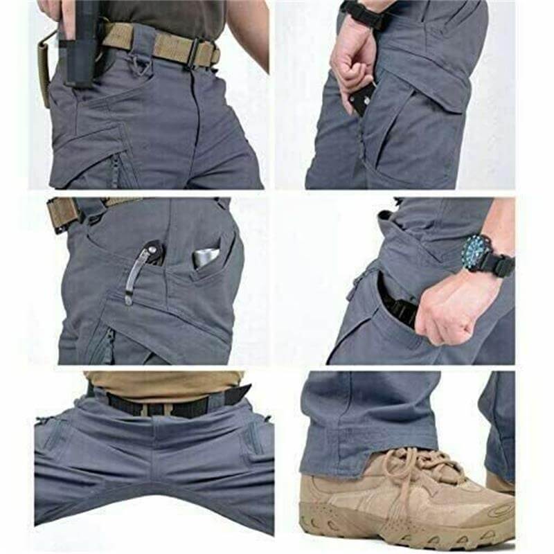 Robuste Herren Cargohose – Straight Fit Outdoorhose mit Taschen – Bild 9