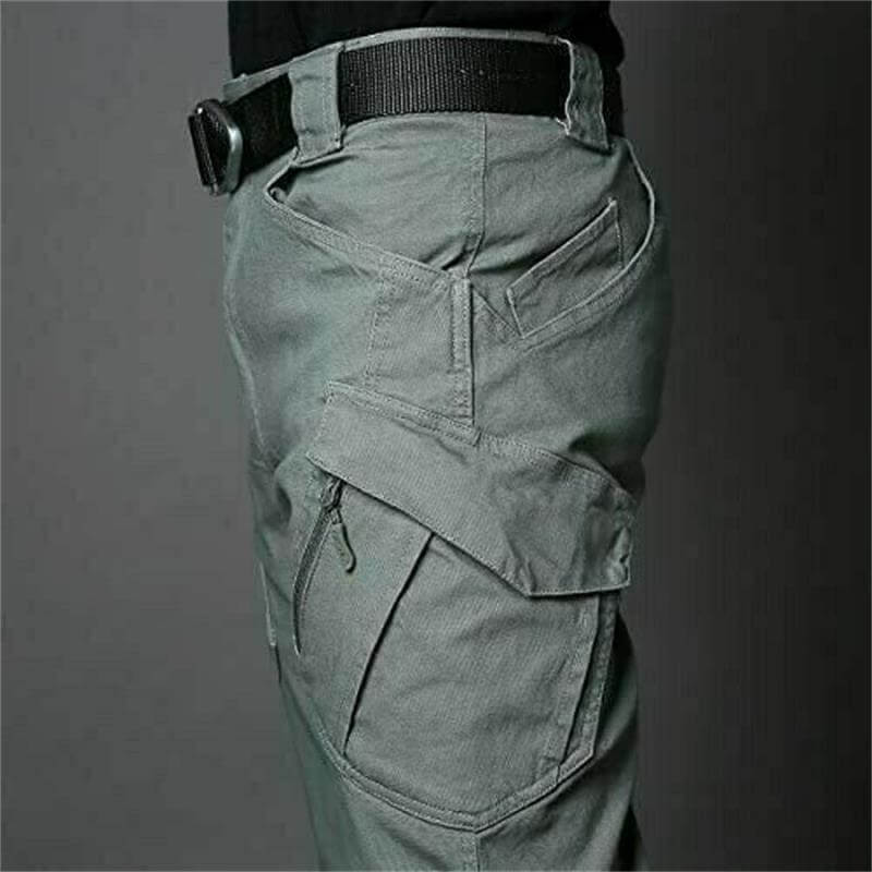 Robuste Herren Cargohose – Straight Fit Outdoorhose mit Taschen – Bild 11
