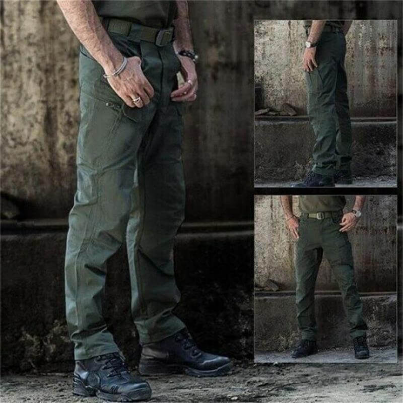 Robuste Herren Cargohose – Straight Fit Outdoorhose mit Taschen – Bild 12