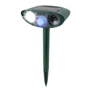 Ultrasonic Rabbit Repeller – Solar Powered Animal Deterrent with Flashing Light | Motion-Activated Outdoor Pest Control - TARHUS