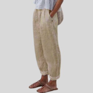 Leinenhose Damen Sommer locker atmungsaktiv