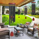 Tiefton Windspiel aus Aluminium für Garten & Terrasse – Beruhigende Metall-Klangspiele
