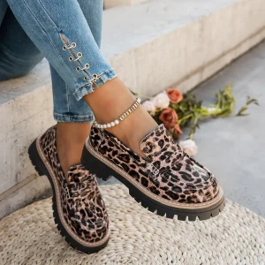 Leuchtendes Leder-Leopardengelb