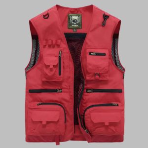 Leichte Reise Outdoor Weste mit vielen Taschen
