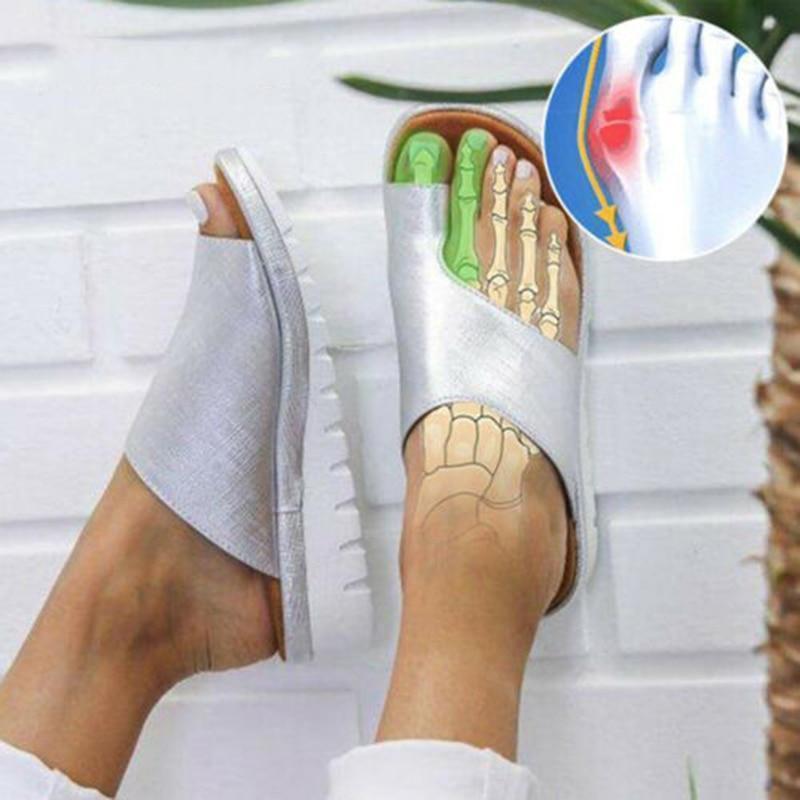 Orthopädische Damen Sandalen Hallux Valgus Korrektur Zehentrenner Komfort – Bild 8