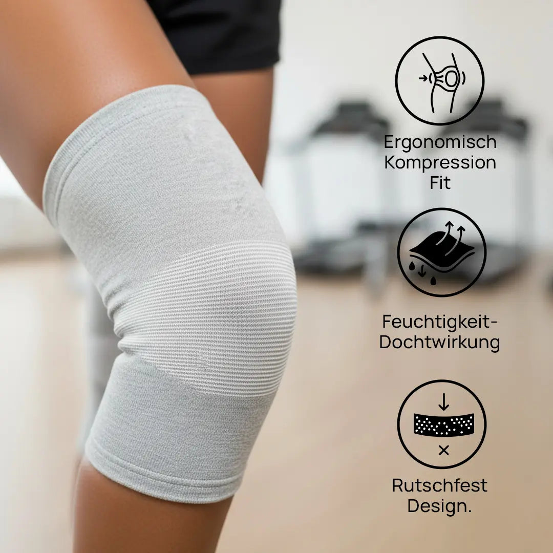 Knie-Stützbandage Bambus Sport Gelenkschutz Größen S-2XL – Bild 2