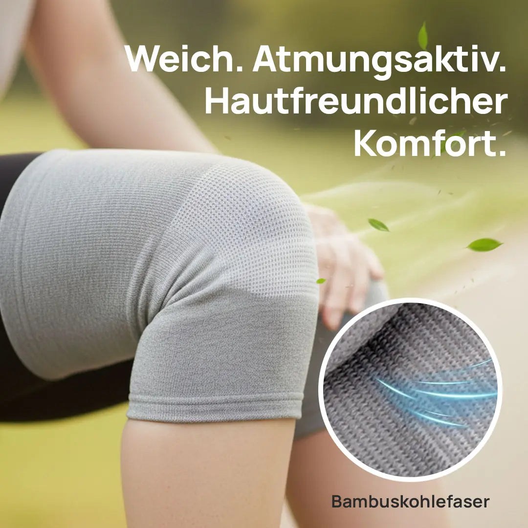 Knie-Stützbandage Bambus Sport Gelenkschutz Größen S-2XL – Bild 3