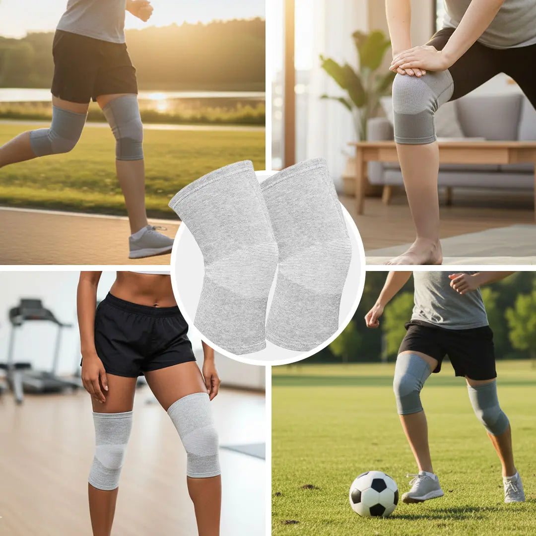Knie-Stützbandage Bambus Sport Gelenkschutz Größen S-2XL – Bild 4