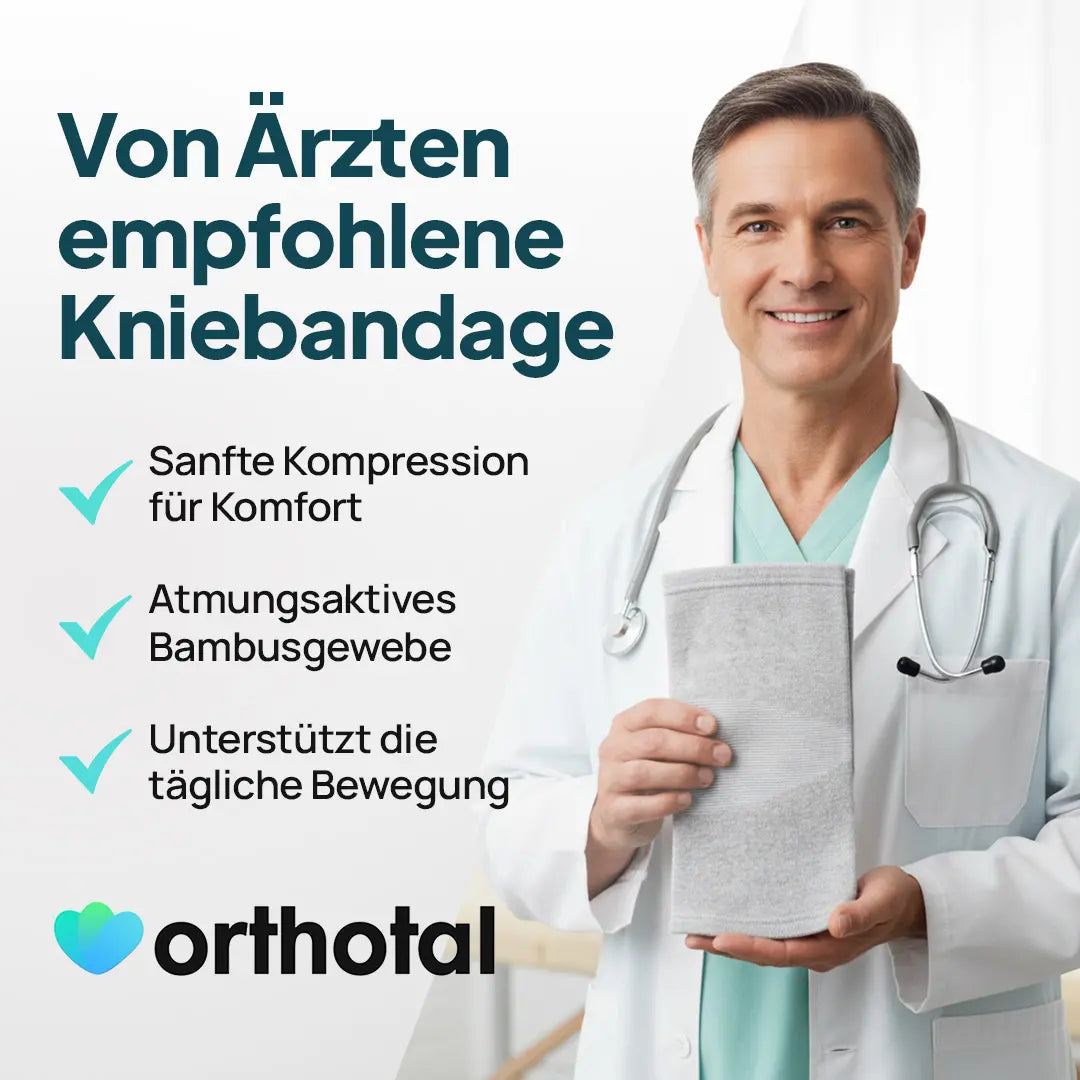 Knie-Stützbandage Bambus Sport Gelenkschutz Größen S-2XL – Bild 8