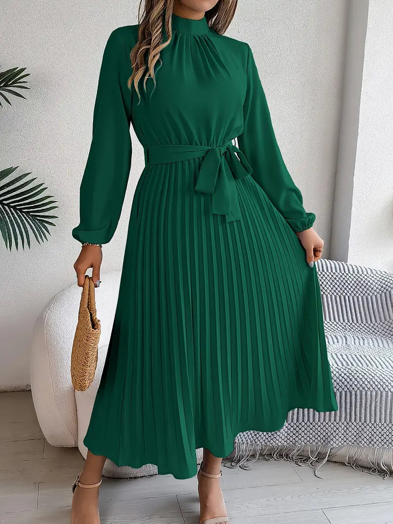 Damen Kragenkleid einfarbig elegant Business Freizeit – Bild 5