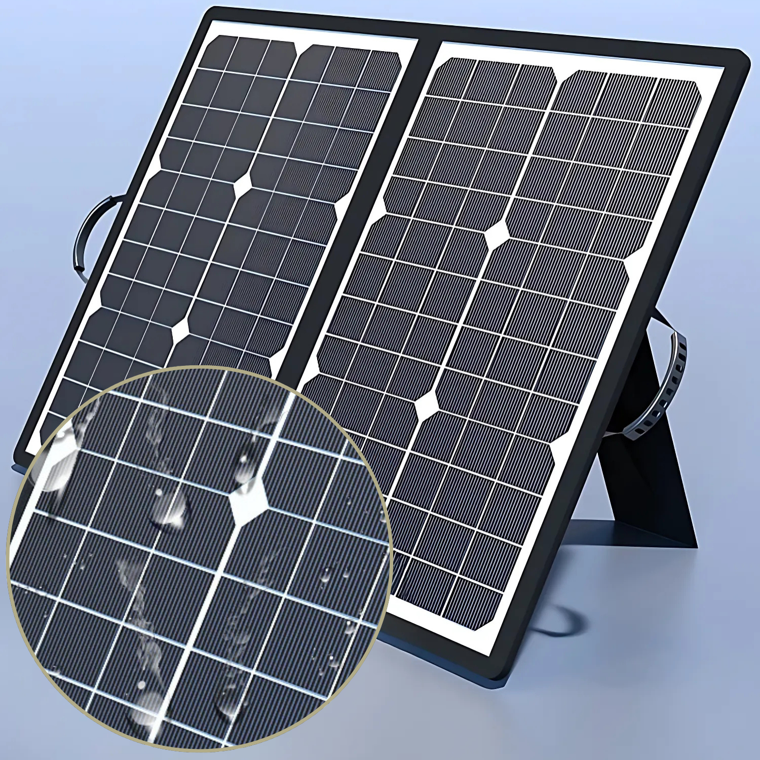 Faltbares Solarmodul 40W mit MPPT | Mobil für Outdoor & Wohnmobil