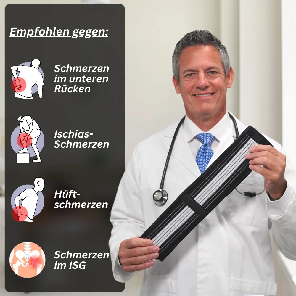 Rückengurt Lendenwirbelstütze Ischias Schmerzlinderung – Bild 2
