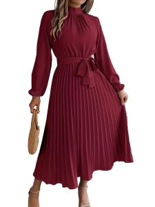 Damen Kragenkleid einfarbig elegant Business Freizeit