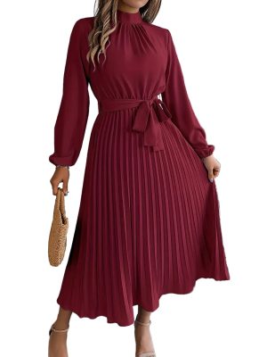 Damen Kragenkleid einfarbig elegant Business Freizeit