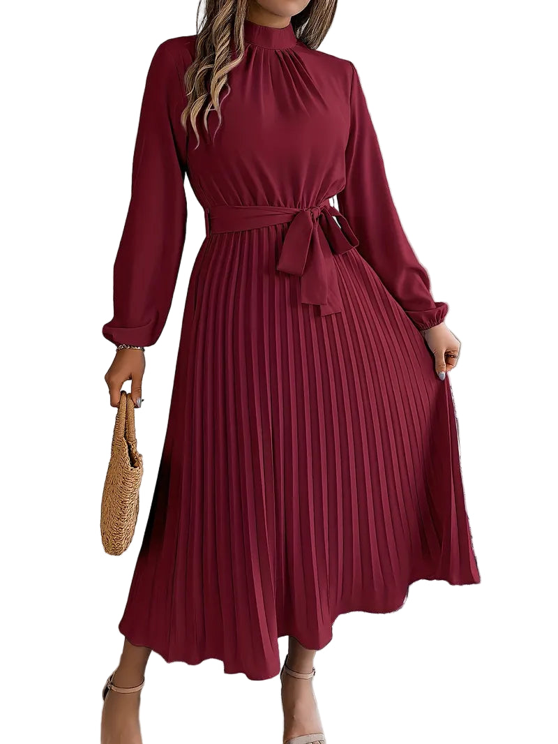 Damen Kragenkleid einfarbig elegant Business Freizeit