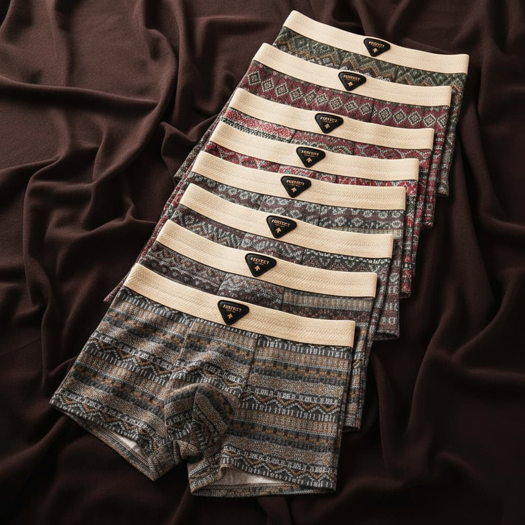 Herren Baumwoll-Boxer-Slips Stretch Komfort Multipack – Bild 4