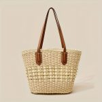 Korbtasche Strandtasche Damen Sommer Naturmaterial