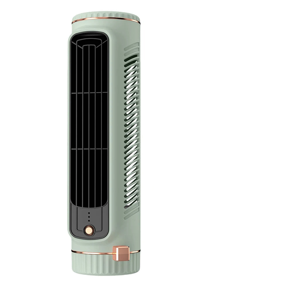 Mobiler blattloser Turmventilator USB | Leiser Raumkühler Büro – Bild 6