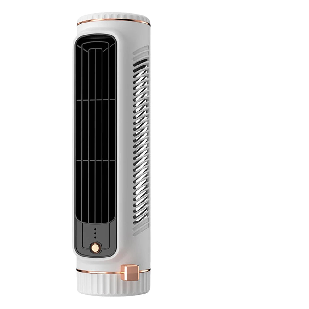 Mobiler blattloser Turmventilator USB | Leiser Raumkühler Büro – Bild 7