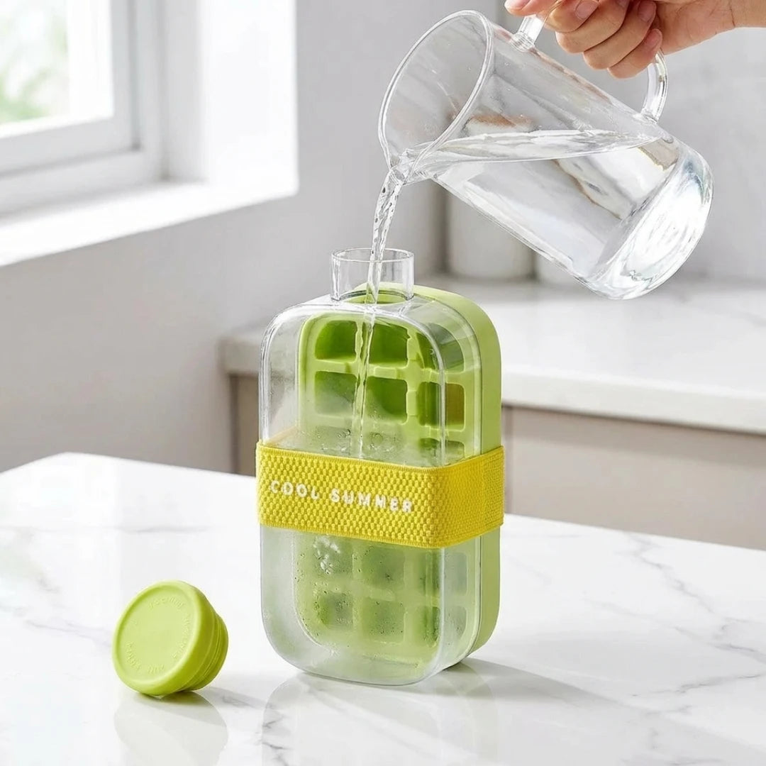 Trinkflasche mit Eiswürfelform | Tragbar & BPA-frei – Bild 7