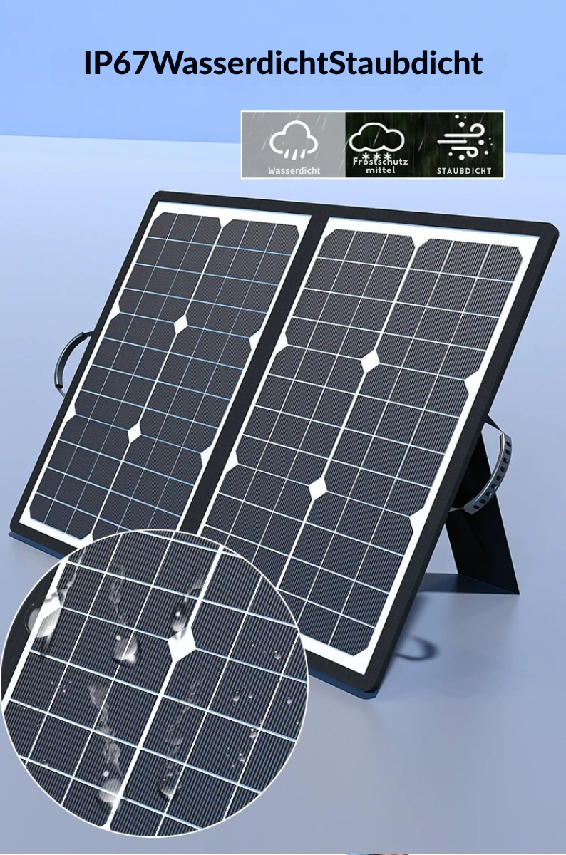 Faltbares Solarmodul 40W mit MPPT | Mobil für Outdoor & Wohnmobil – Bild 5