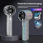 Mini Ventilator Akku 199 Stufen Digitalanzeige USB-C