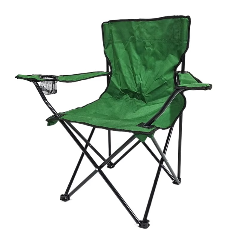 Klappbarer Campingstuhl mit Armlehnen & Getränkehalter Outdoor – Bild 3