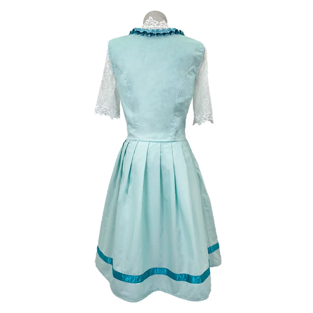 Bayerisches Dirndl Damen Trachtenkleid Kurze Ärmel Fest – Bild 5