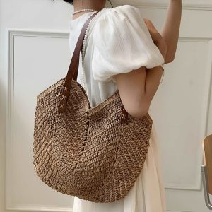 Damen Flechttasche – Stilvolle Sommertasche für Strand & Alltag