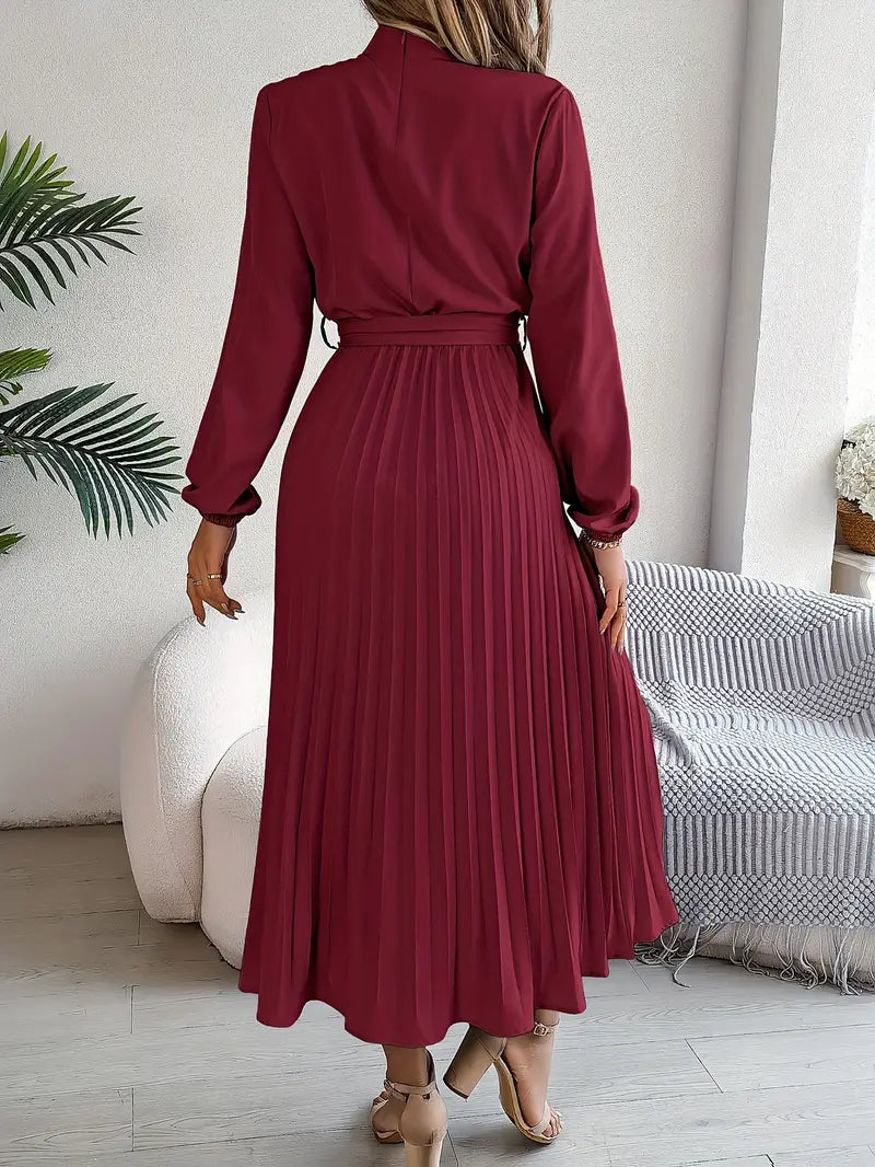 Damen Kragenkleid einfarbig elegant Business Freizeit – Bild 7