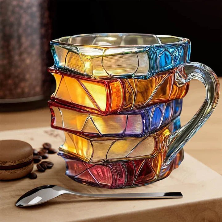 Literarischer Glasbecher 3D | Einzigartiges Geschenk für Leser – Bild 2