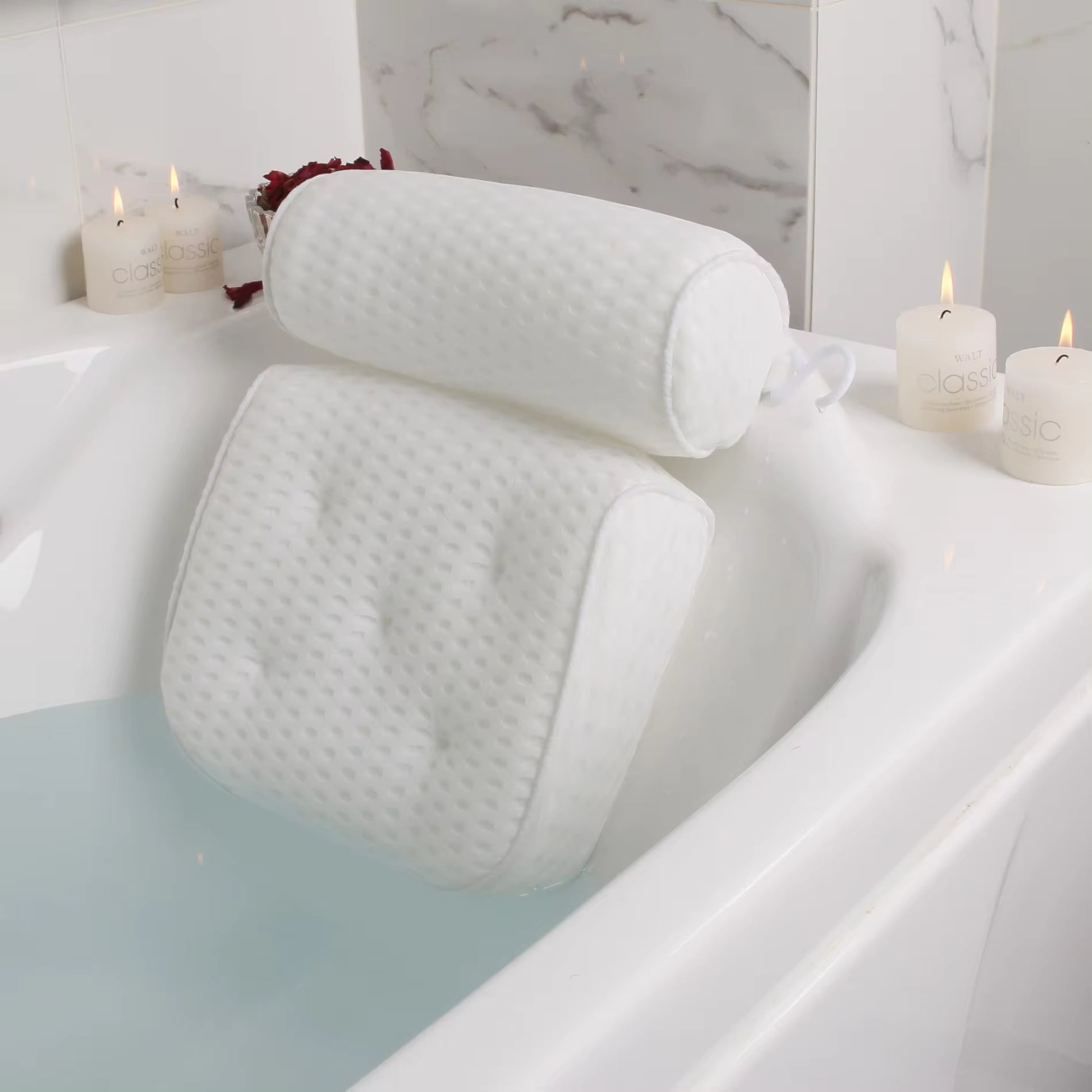 Badekissen ergonomisch Nackenstütze Badewanne – Bild 2