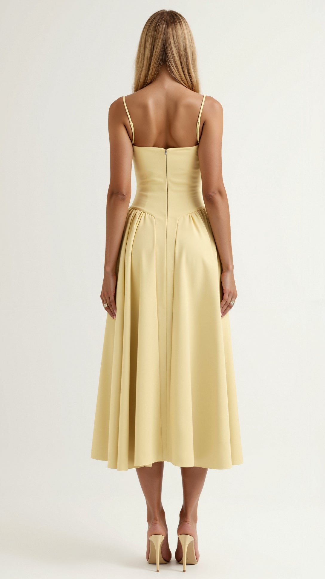 Festliches A-Linien-Kleid mit Korsett-Oberteil Midi – Bild 14