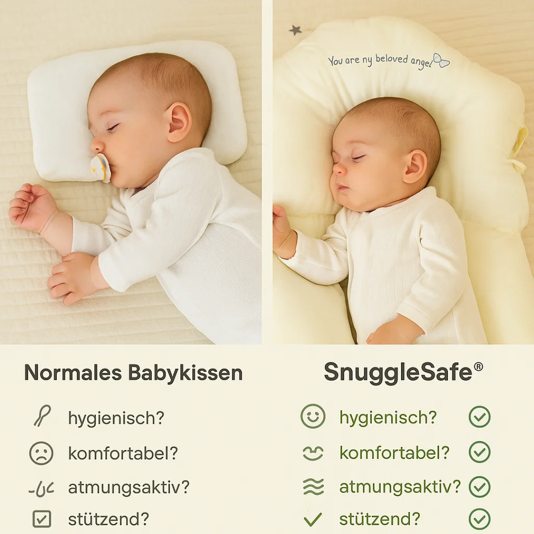 Baby Kopfkissen antibakteriell waschbar für sichere Hygiene – Bild 3