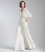 Stilvoller Damen Overall V-Ausschnitt | Festlich & Komfortabel