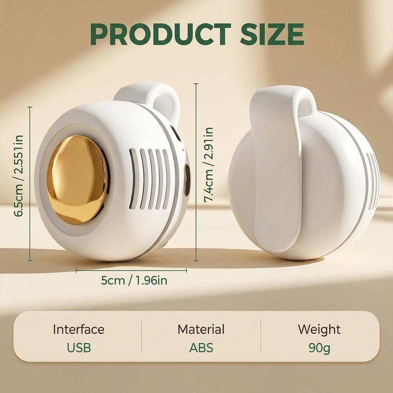 Halsventilator 360° drehbar 3 Geschwindigkeiten 900 mAh – Bild 5