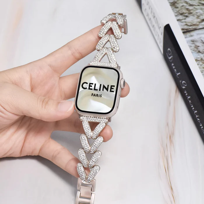 Apple Watch Armband Damen Metallglieder elegant – Bild 8
