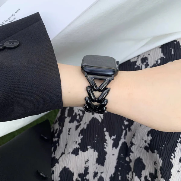 Apple Watch Armband Damen Metallglieder elegant – Bild 14