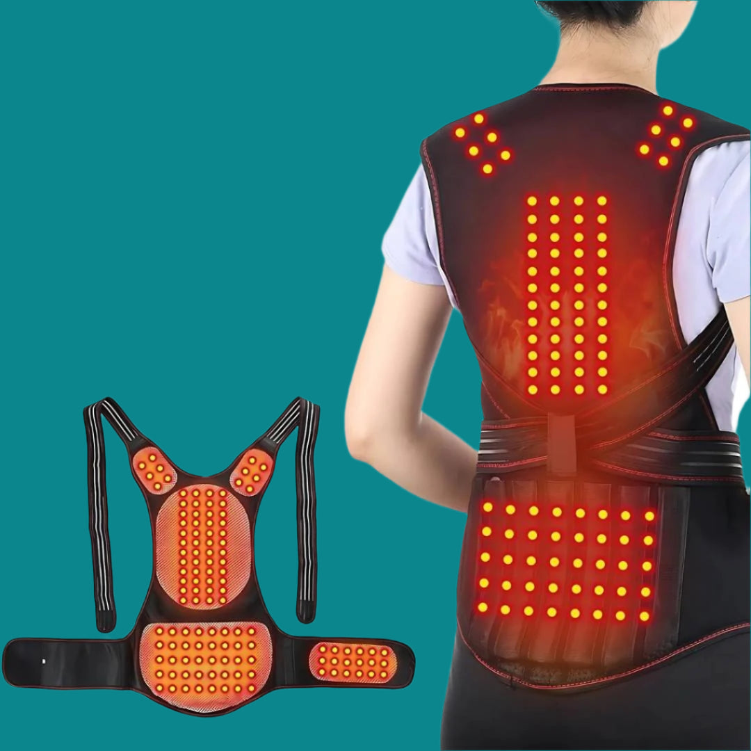 Rückenstütze mit Magnettherapie für Haltung & Schmerzlinderung – Bild 2