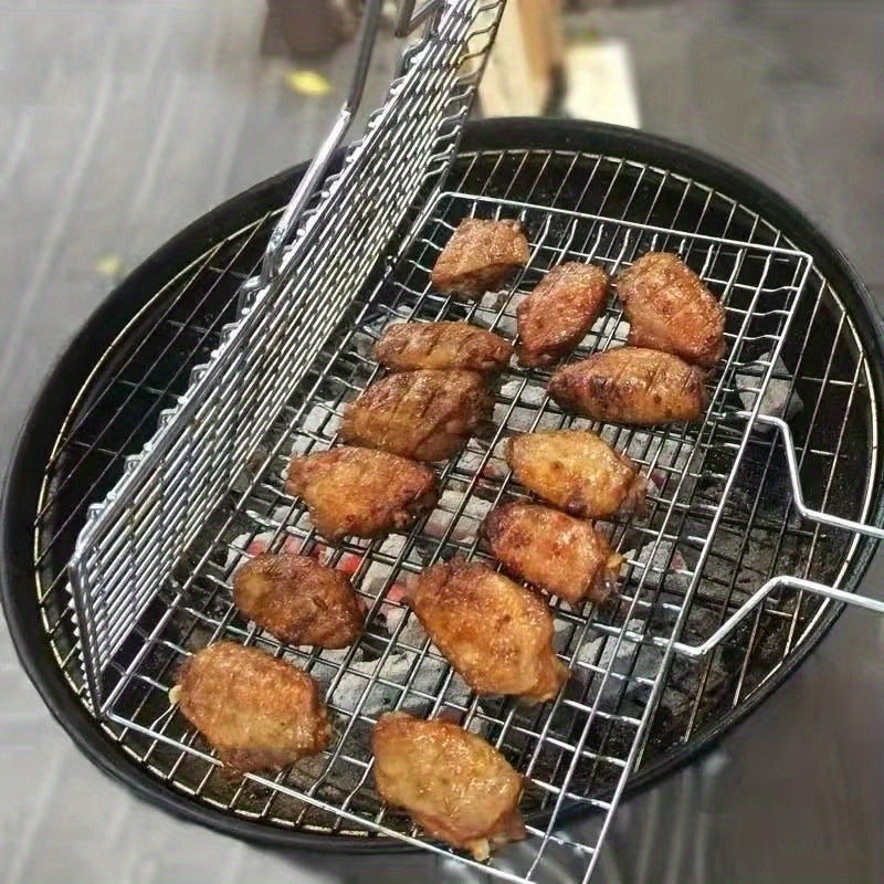 Grillkorb groß rechteckig für Gemüse Fisch Fleisch – Bild 6