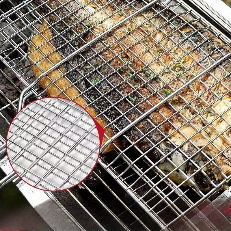 Grillkorb groß rechteckig für Gemüse Fisch Fleisch – Bild 10